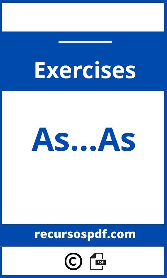 As...As Exercises Pdf
